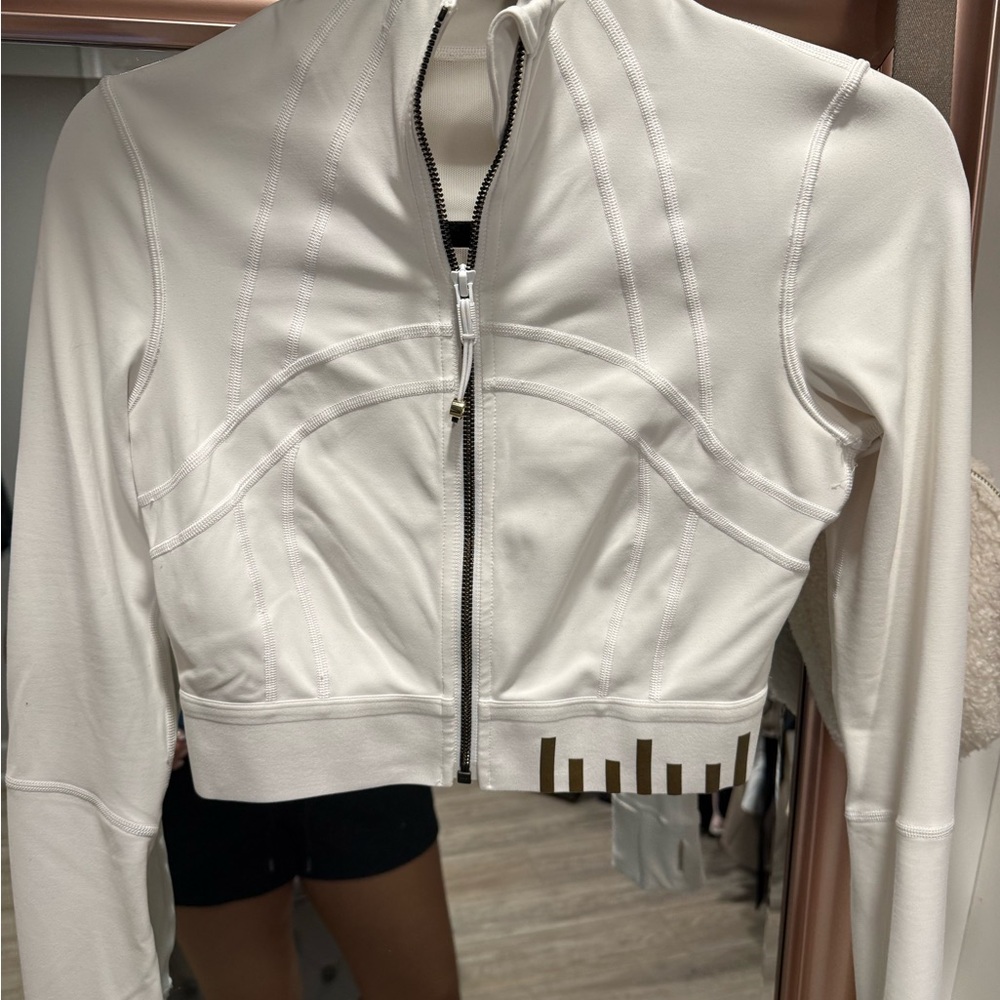 Lululemon Athletica White Bomber Jacket